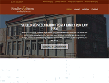 Tablet Screenshot of fendleylaw.com